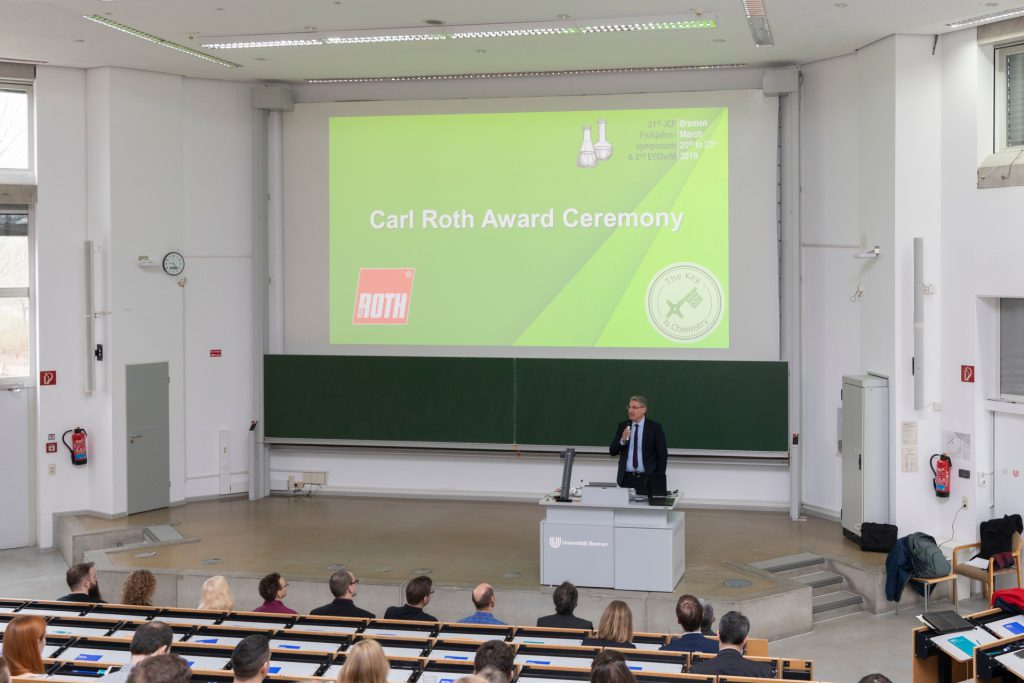 Dennis Vogelsang erhält den Carl Roth Förderpreis 2019